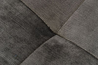 Deka II Modern Grey Fabric Modular Left Facing Sectional Sofa + Ottoman