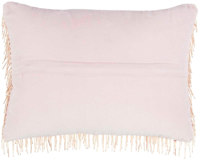 Demetria 10" x 14" Blush Throw Pillow - Elegance Collection