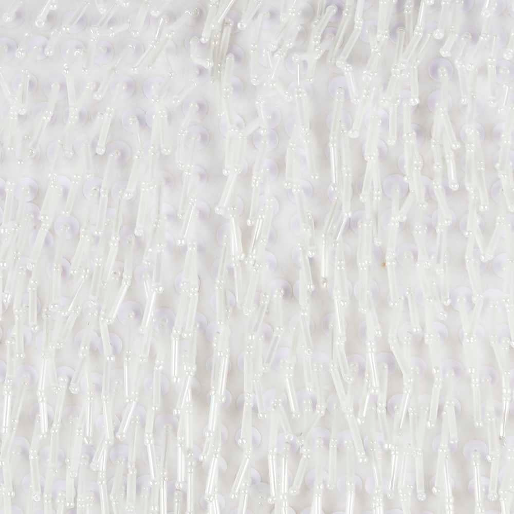 Demetria 10" x 14" White Throw Pillow - Elegance Collection
