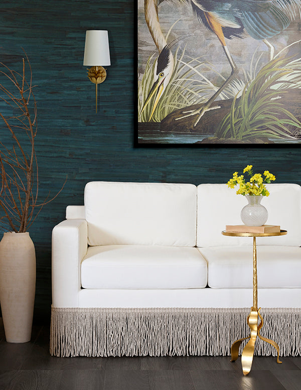 Daphne Gold Leaf Wall Sconce