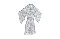 Kimono Woman Silver Sculpture