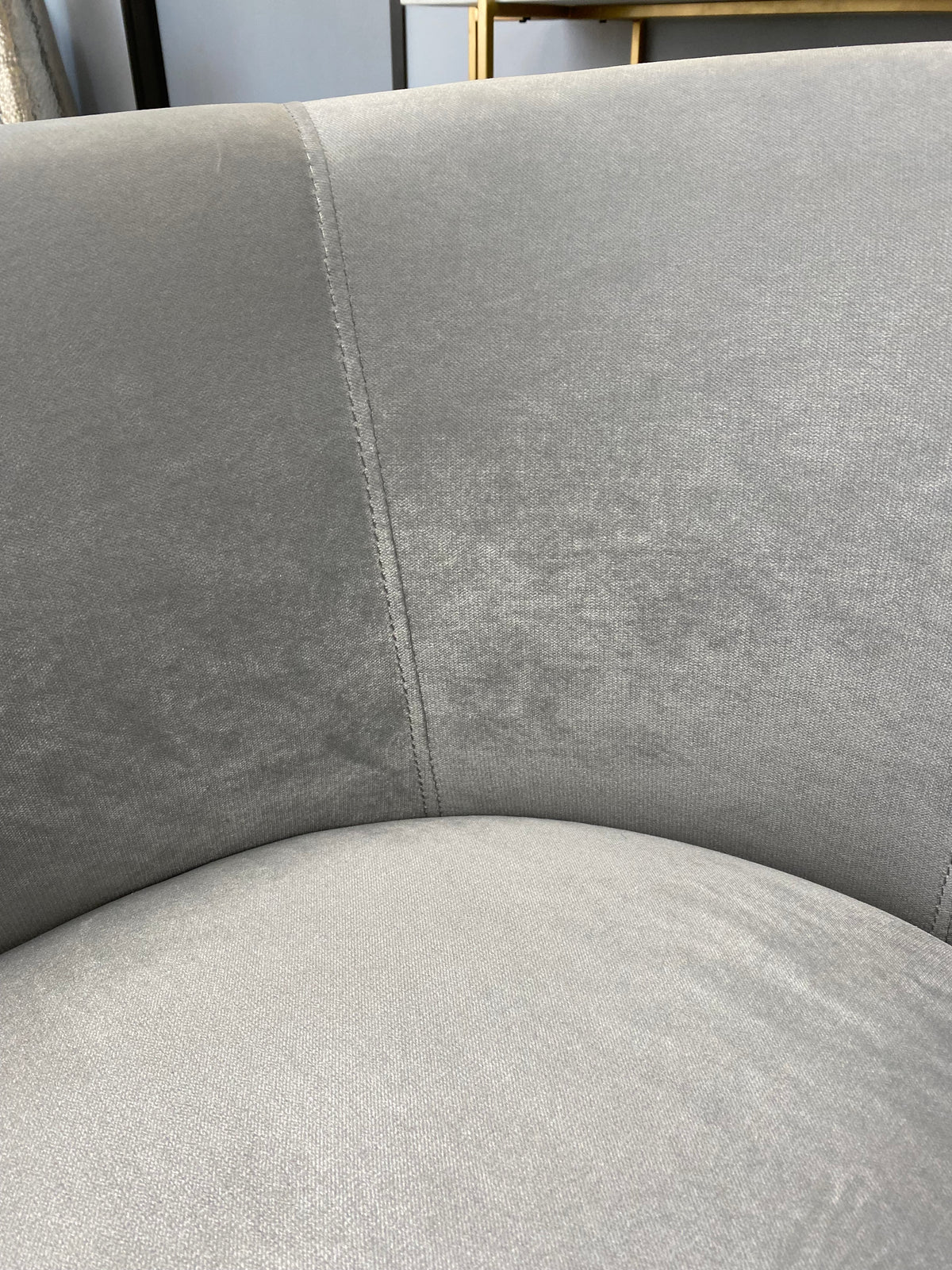 Cora Grey Velvet Accent Chair