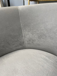 Cora Grey Velvet Accent Chair