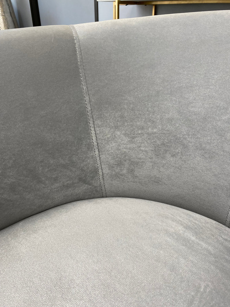 Cora Grey Velvet Accent Chair