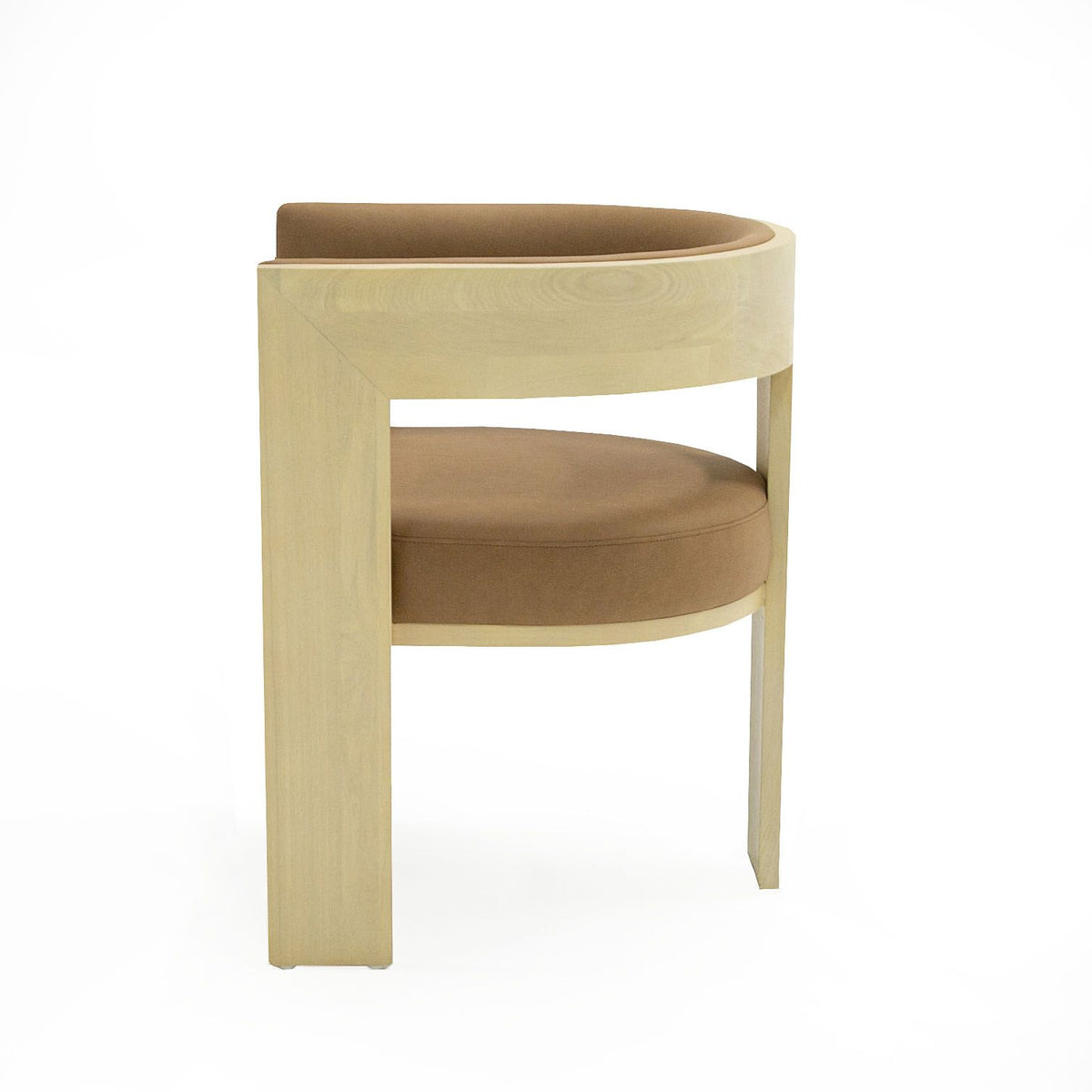 Etos Modern Natural Ash & Rust Fabric Dining Chair