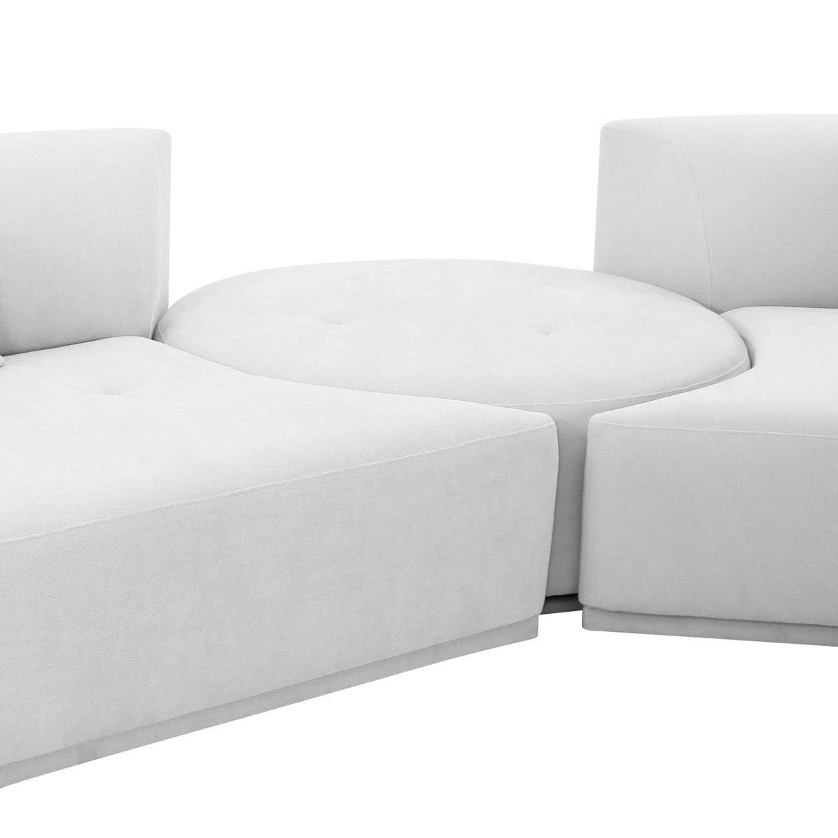 Pablo Grey Velvet 5-Piece Modular Chaise Sectional - Luxury Living Collection