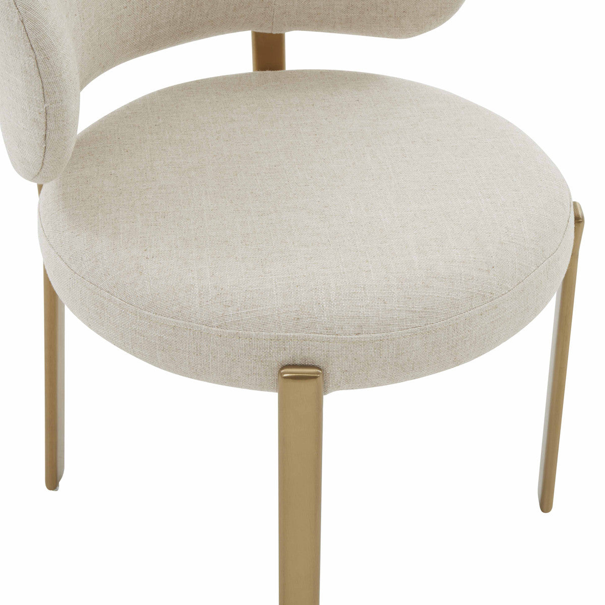 Havana Cream Linen Dining Chair - Luxury Living Collection