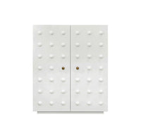 Sammi 40" White Lacquer Storage Cabinet