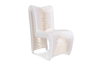 Straps White/Off-White High Back Dining Chair