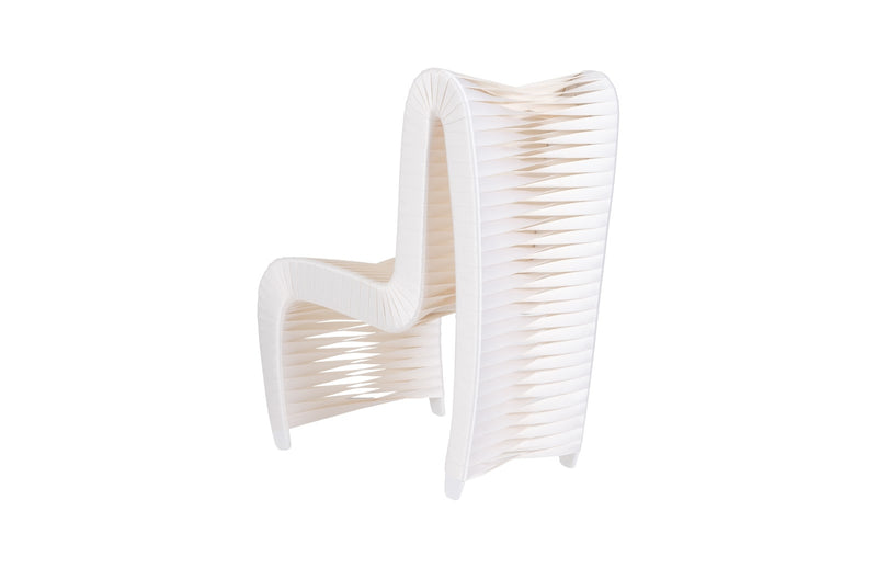Straps White/Off-White High Back Dining Chair