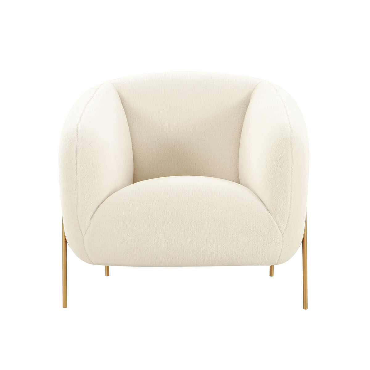 Katie Cream Shearling Accent Chair - Luxury Living Collection