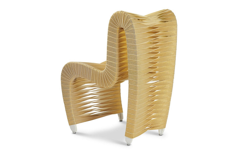 Straps Metallic Gold Chair