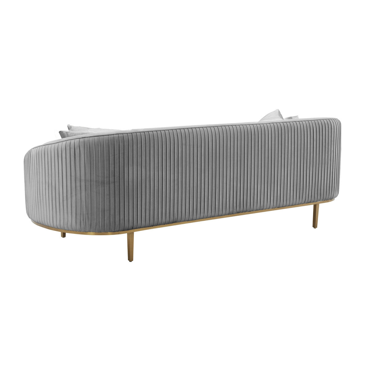 Michelle Light Grey Pleated Sofa - Luxury Living Collection