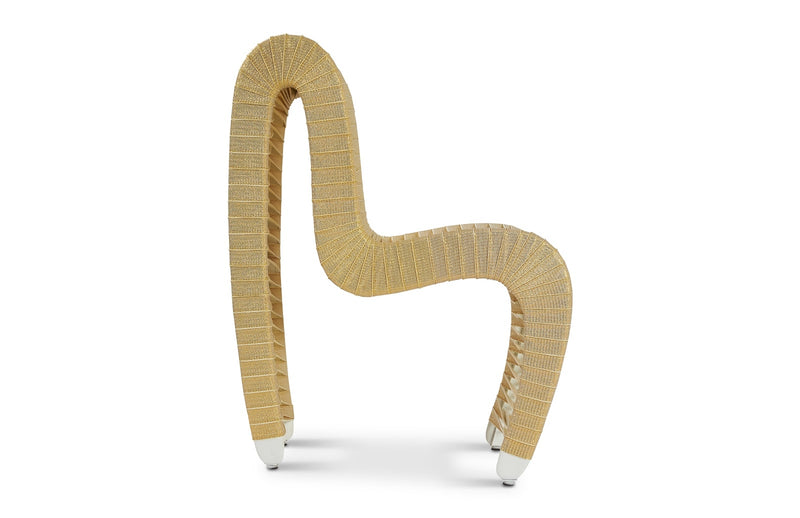 Straps Metallic Gold Chair