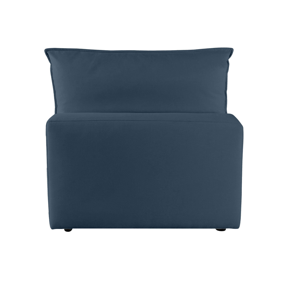 Carlie Navy Modular Armless Chair - Luxury Living Collection