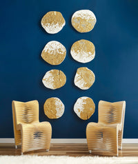 Straps Metallic Gold Chair