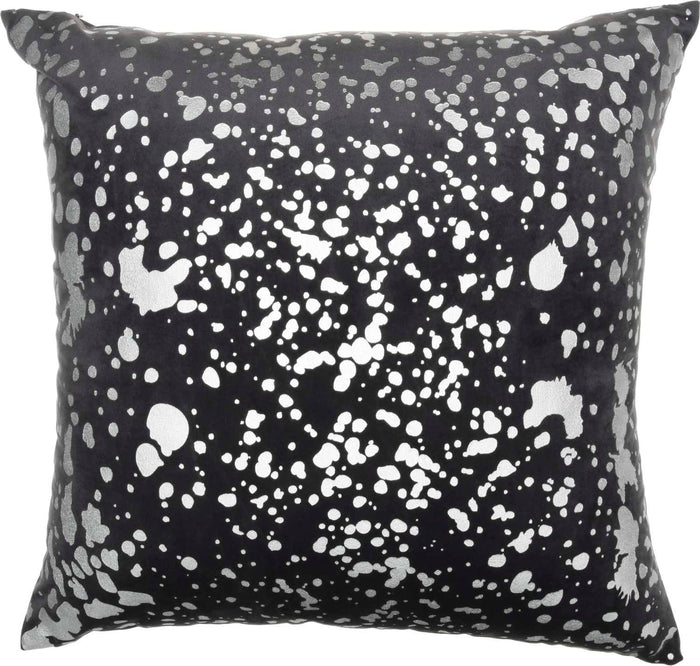 Fenne 18" x 18" Charcoal Throw Pillow - Elegance Collection
