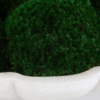 Garnet Moss Centerpiece in Ivory Stone Bowl