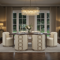 Rhumba Neutral Fabric & Burnished Silver Swivel Accent/Dining Chair