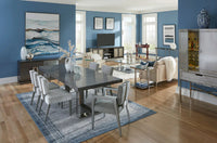 Riviera 105" Dining Table - Polished Stainless Steel Base