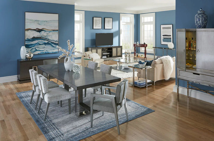 Riviera 105" Dining Table - Polished Stainless Steel Base