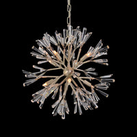 Barclay Crystal Eight-Light Pendant Chandelier Branched Nine-Light Chandelier - Luxury Living Collection