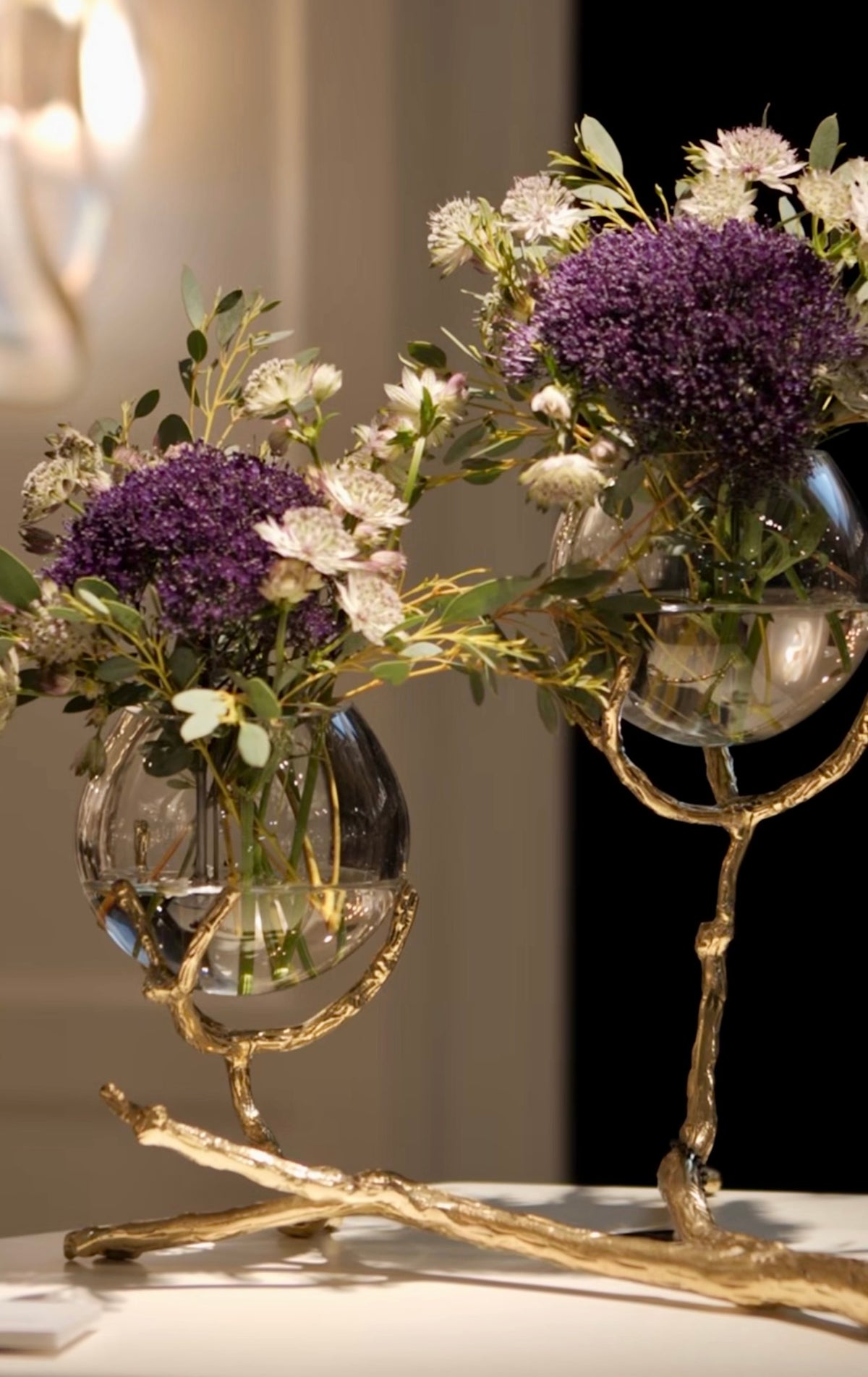 Twig 2 Vase Brass Holder