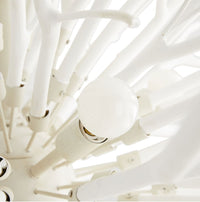 Sonia Large White Lacquer Chandelier