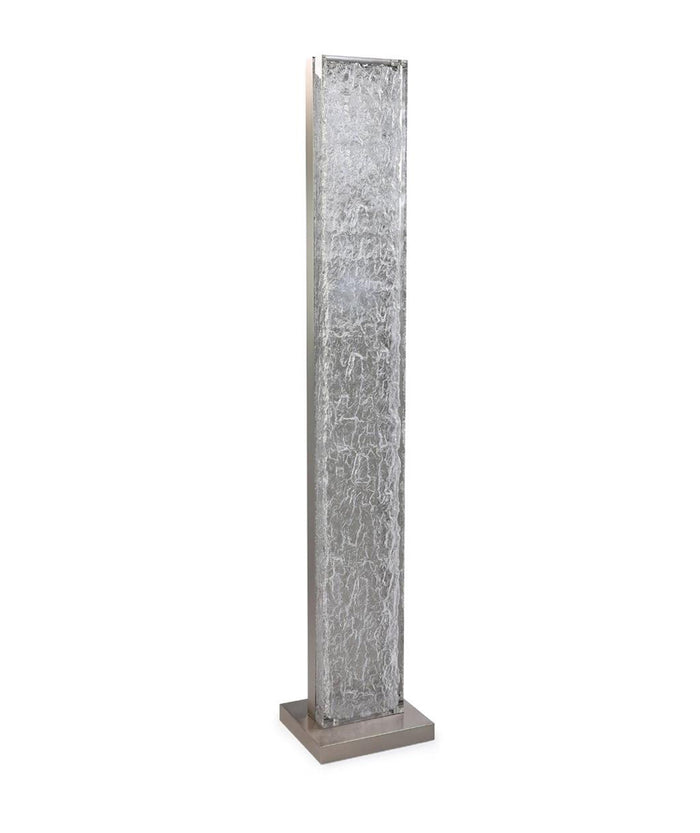 Ice Statement Nickel Floor Lamp With Dimmer