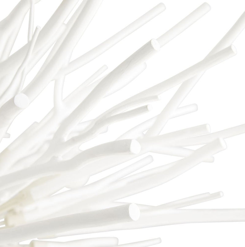 Sonia Large White Lacquer Chandelier