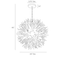 Sonia Large White Lacquer Chandelier