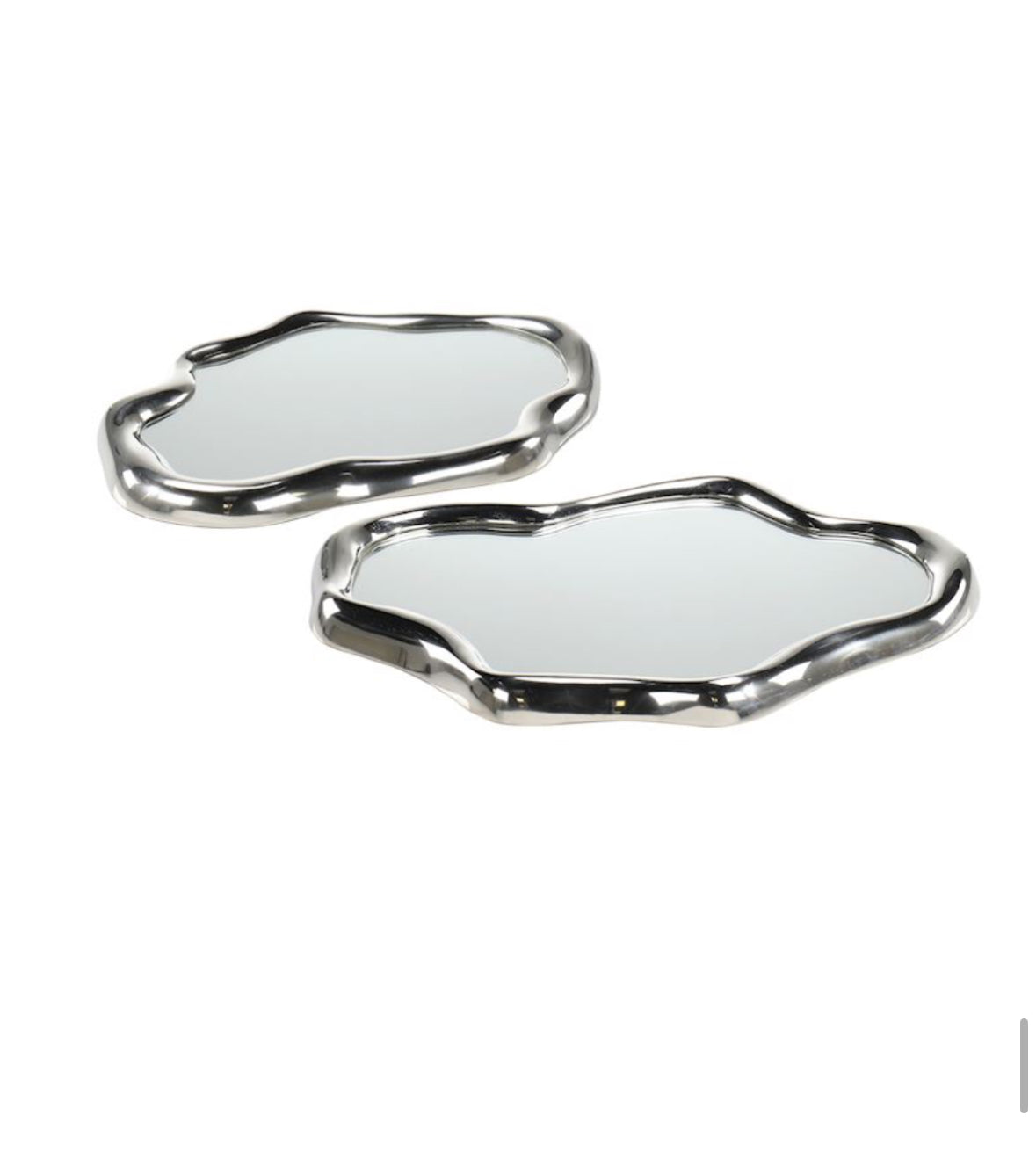 Baylor Mirrored Tray - Set of 2