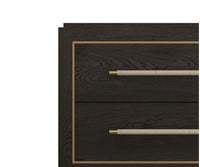 Puckett Ebony & Gold Nightstand