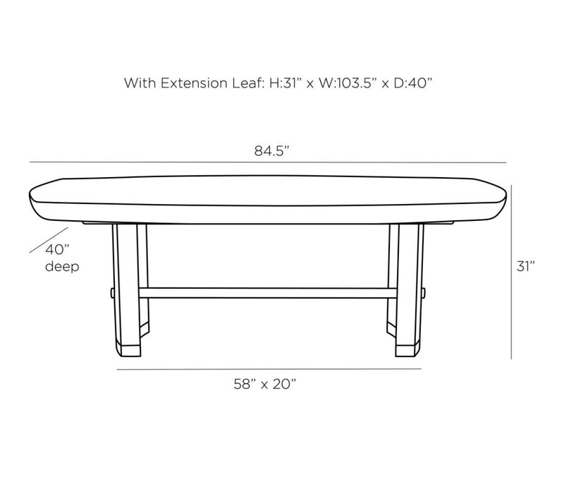 Pembroke Gold & Black Dining Table