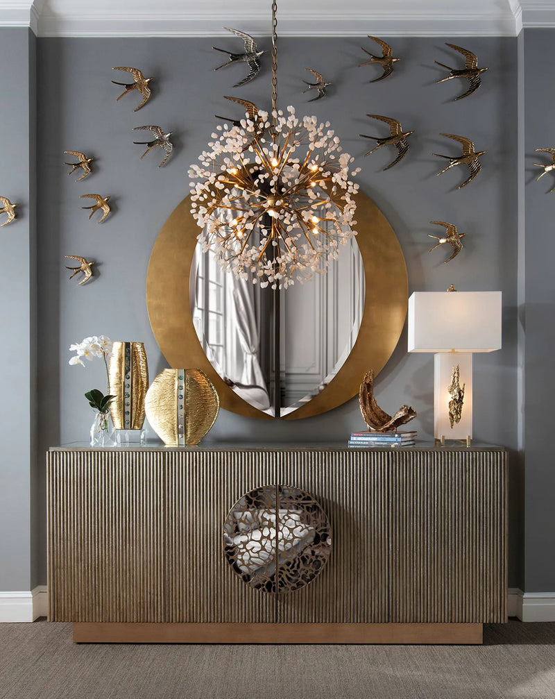Bede Spherical Quartz Chandelier - Luxury Living Collection