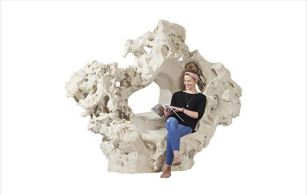 Cast Rock 78” Seat Sculpture III