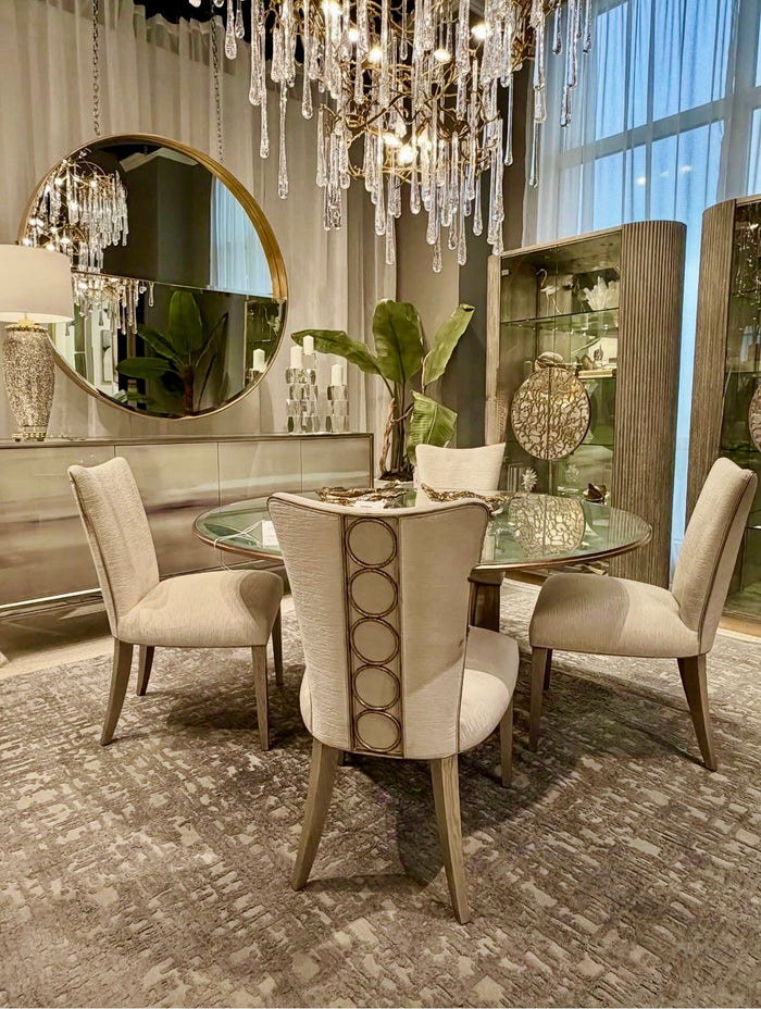 Stella Ivory & Valyrian Gold Dining Chair