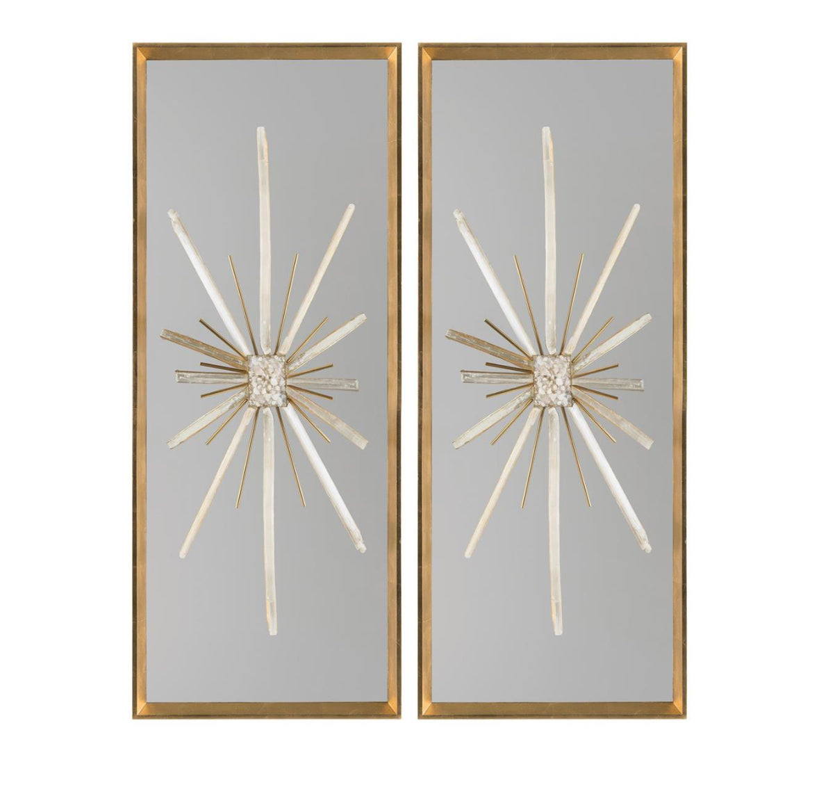 Thora Star Diamond Mirrors (Set of 2)- Luxury Living Collection