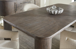 Reyeh 86" Modern Dining Table w/1-24in leaf - Dark Wood
