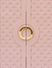 Ginny 40" Pink Lacquer Storage Cabinet