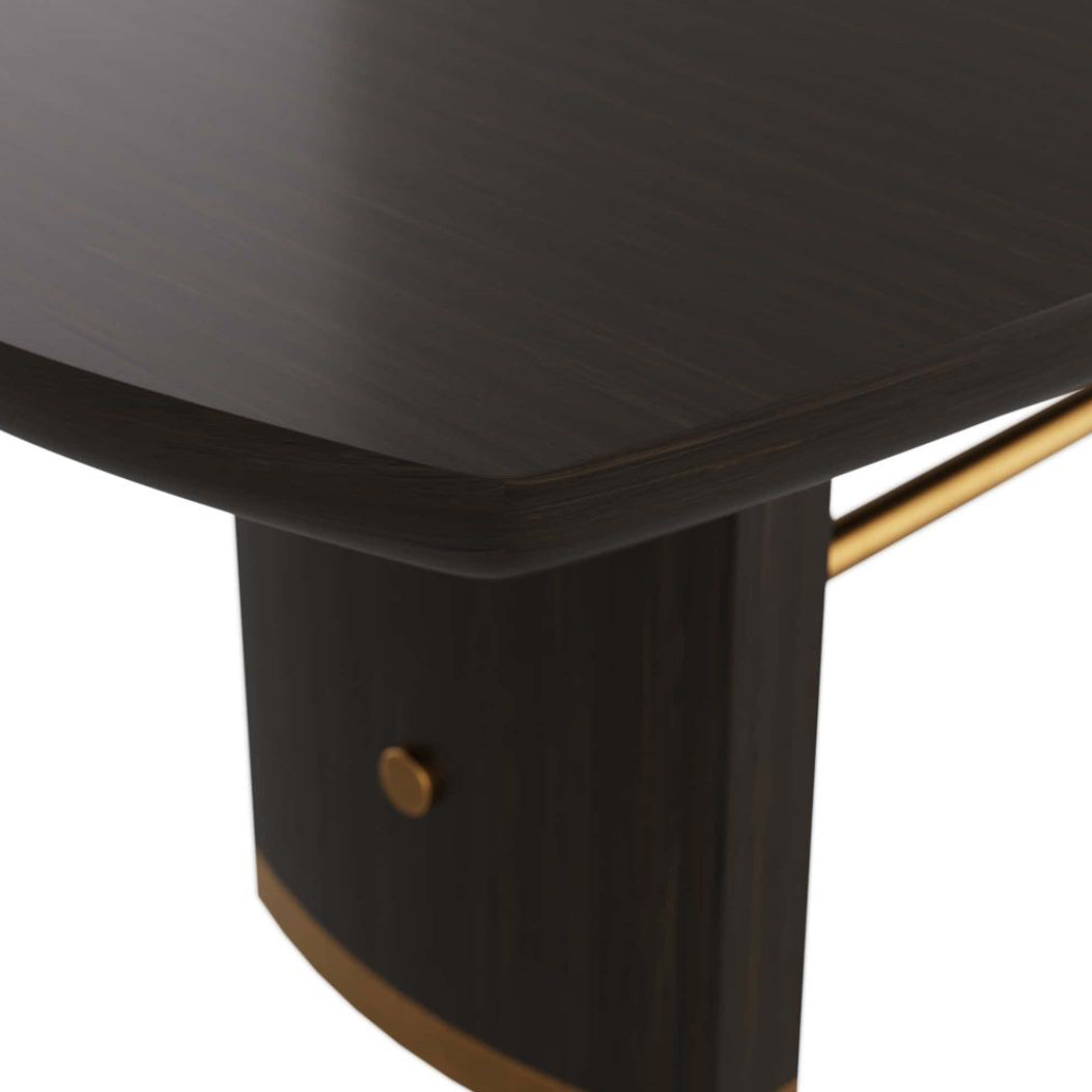 Pembroke Gold & Black Dining Table