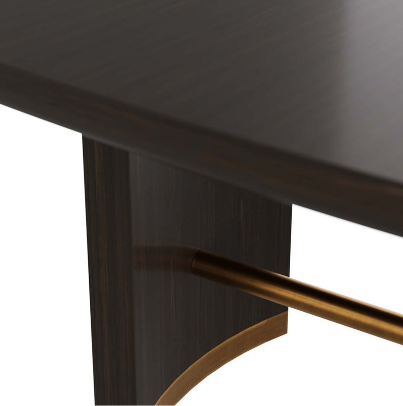 Pembroke Gold & Black Dining Table