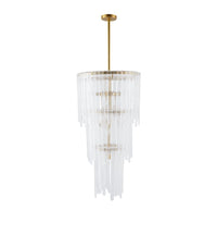 Raine Gold & Glass Chandelier