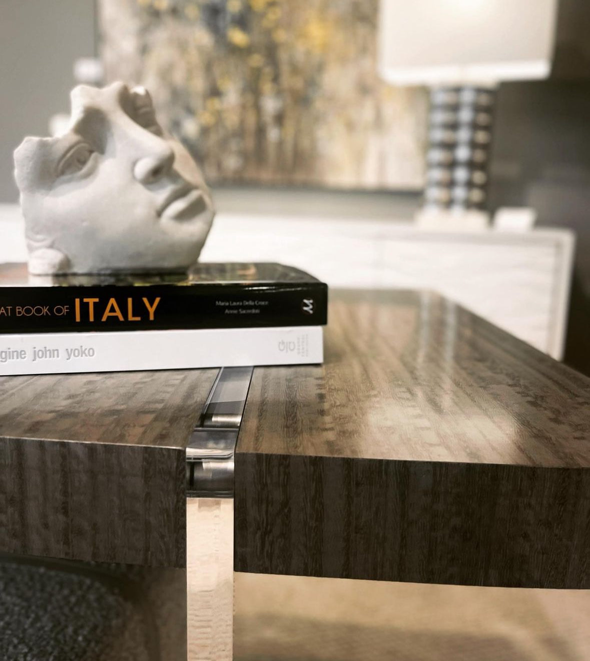 Lotus Grey Desk - Luxury Living Collection