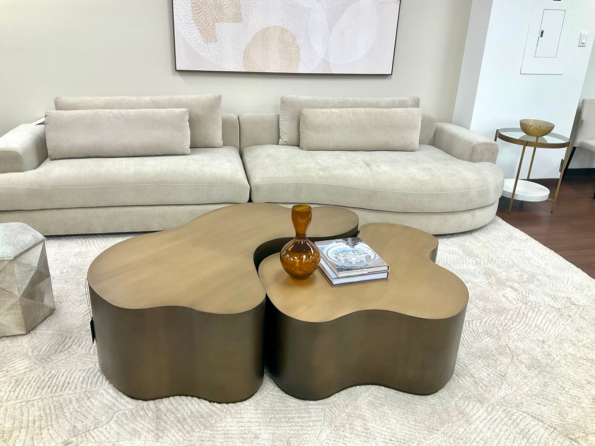 Baela 145" Cream Curved Sofa