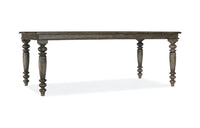 Vintage Chic Rectangle Dining Table with Two 22-inch Leaves