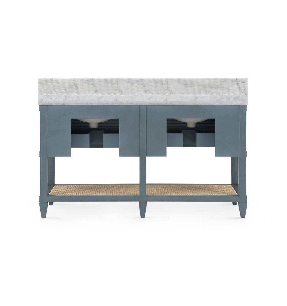 Davina 2-Drawer Table With 60" Marble Vanity Top Bath Vanity (Copy)