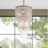 Raine Gold & Glass Chandelier