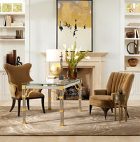 Channel Toast Velvet Accent Chair
