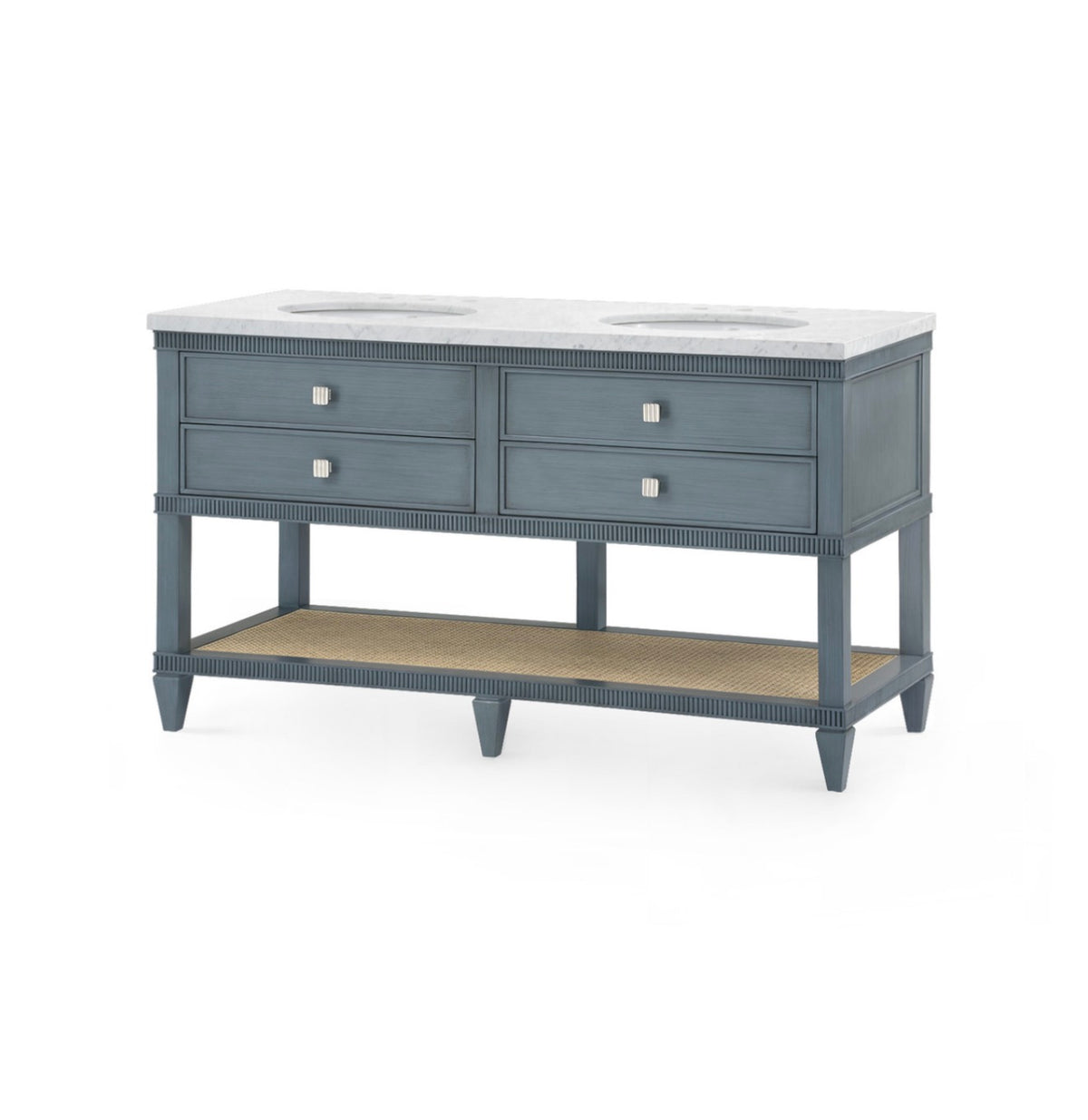 Davina 2-Drawer Table With 60" Marble Vanity Top Bath Vanity (Copy)